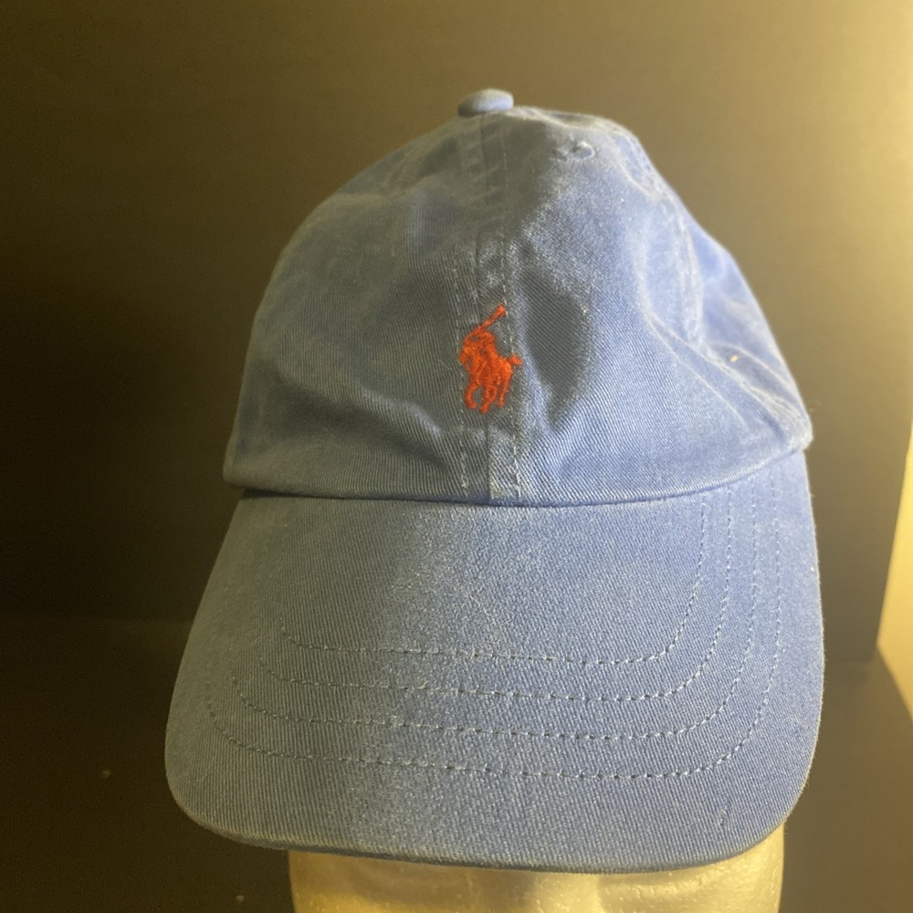 Polo Ralph Lauren The Iconic Cotton Chino Ball Cap blue orange  Toddler 2T-4T